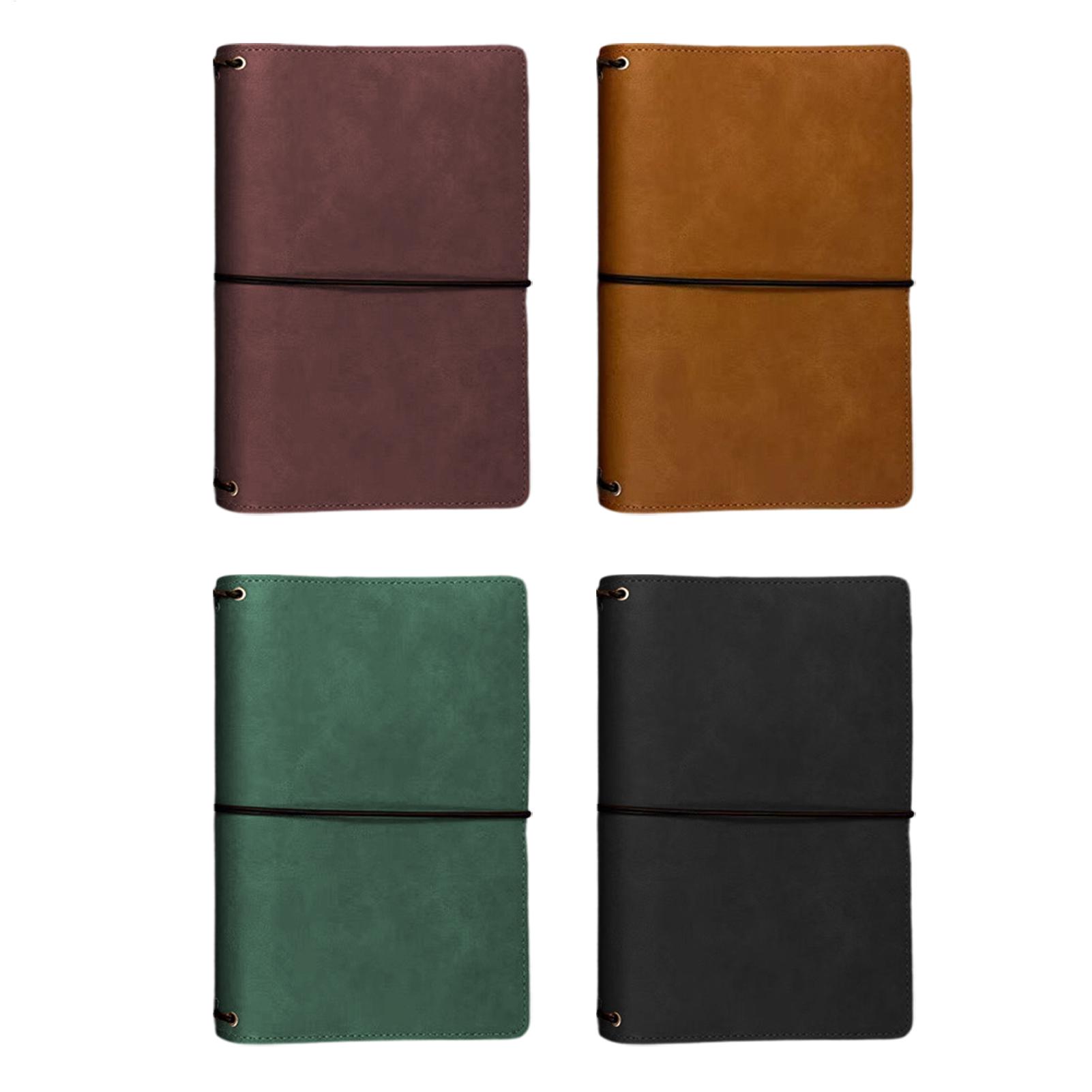 Vintage Leather Journal Notebook - Sampul Jurnal A5, Bahan Kulit PU