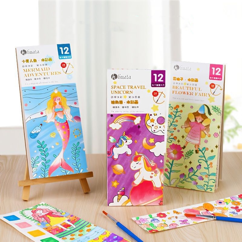 Bview Art Magic Buku Mewarnai  - Reusable Water Magic Coloring Book ulasan dan harga