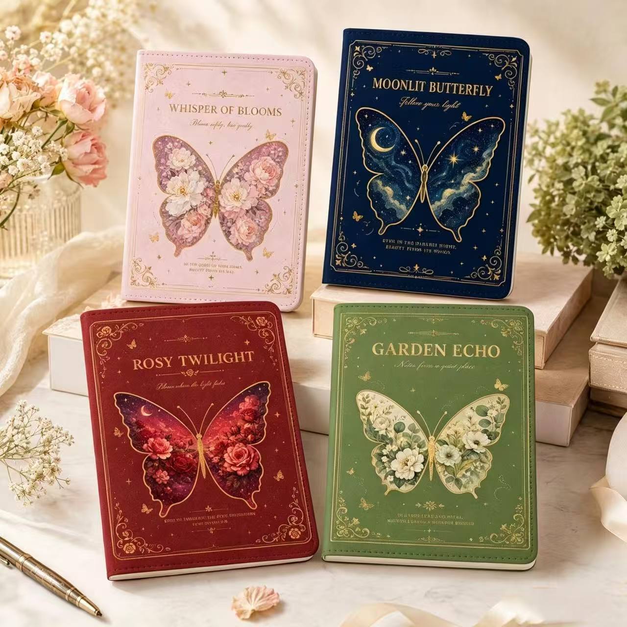Buku Catatan Kulit Motif Kupu- - Vintage Leather Journal Notebook ulasan dan harga