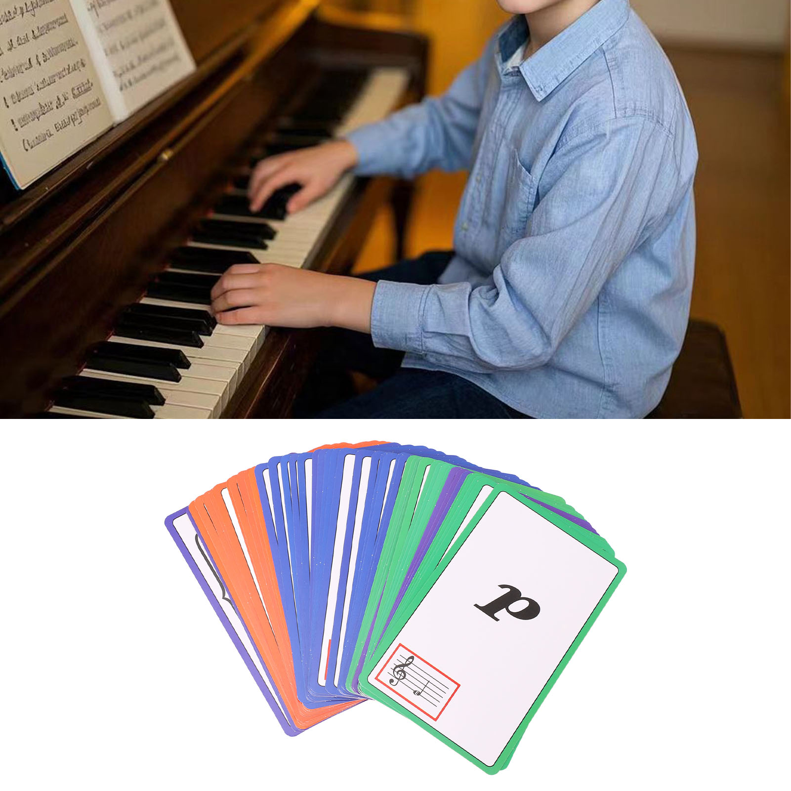 Kartu Flash Musik Berwarna Kod - Blank Sheet Music Notebook ulasan dan harga