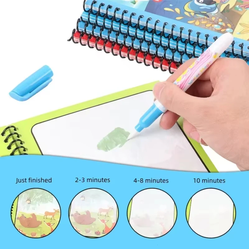 Buku Mewarnai Montessori yang  - Reusable Water Magic Coloring Book ulasan dan harga