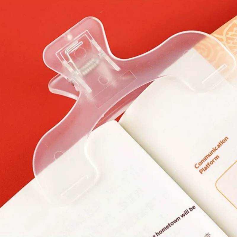 Penjepit Halaman Buku Transpar - Stationery Books ulasan dan harga